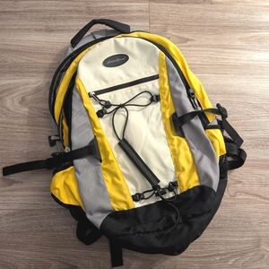 Eddie Bauer Yellow and Gray Hiking Backpack